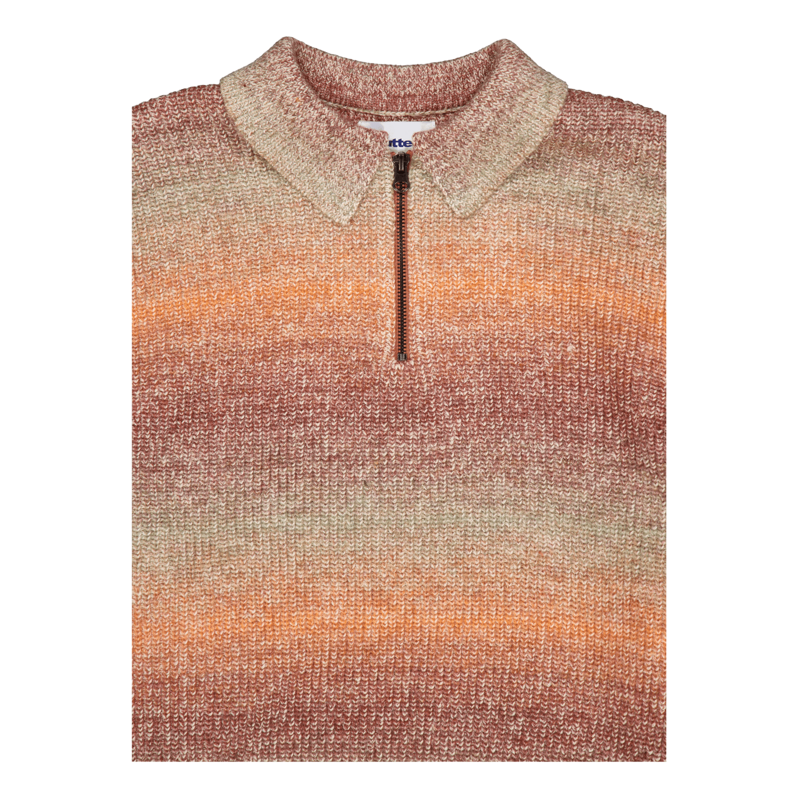 Beams 1/4 Zip Knit Polo Port