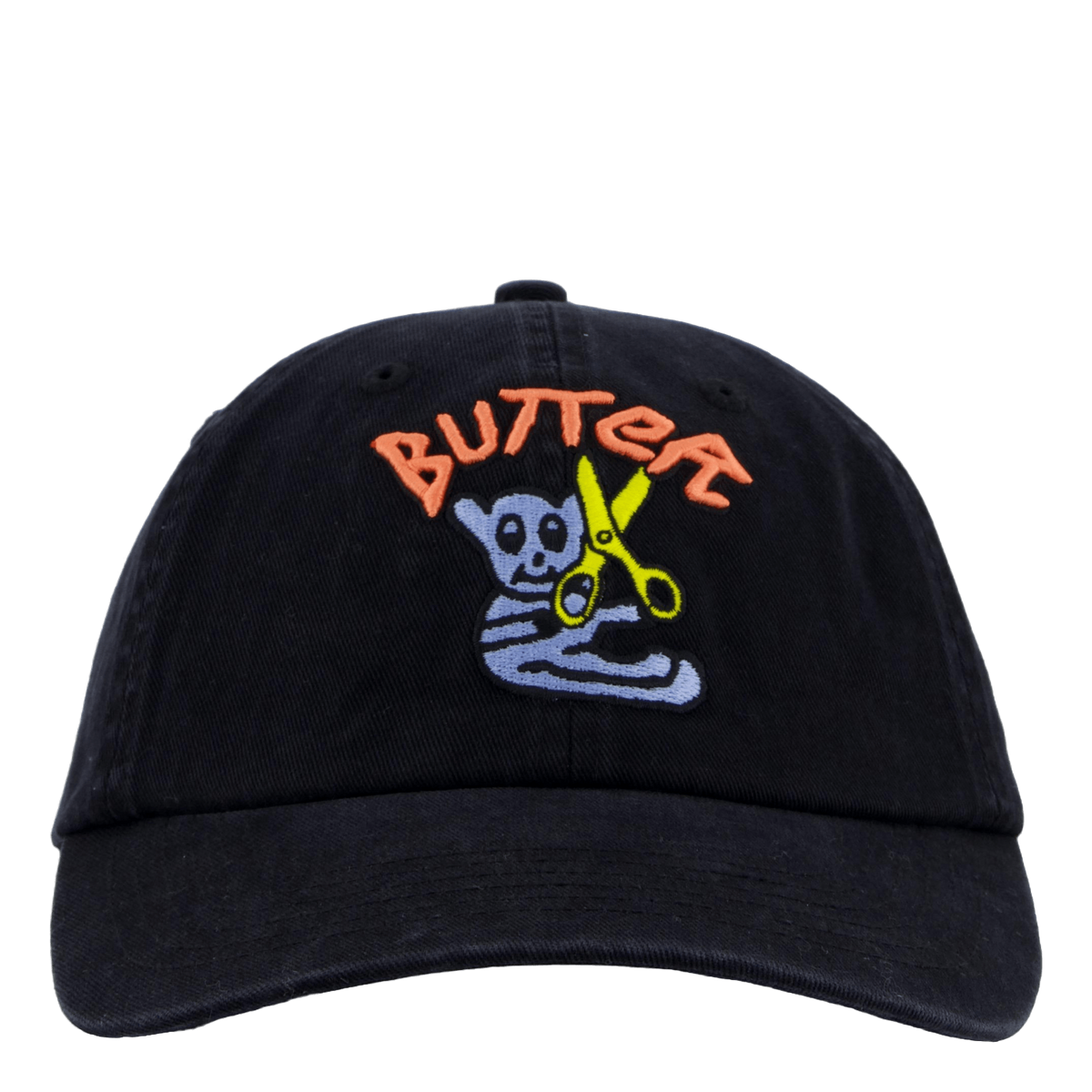 Bear 6 Panel Cap Black