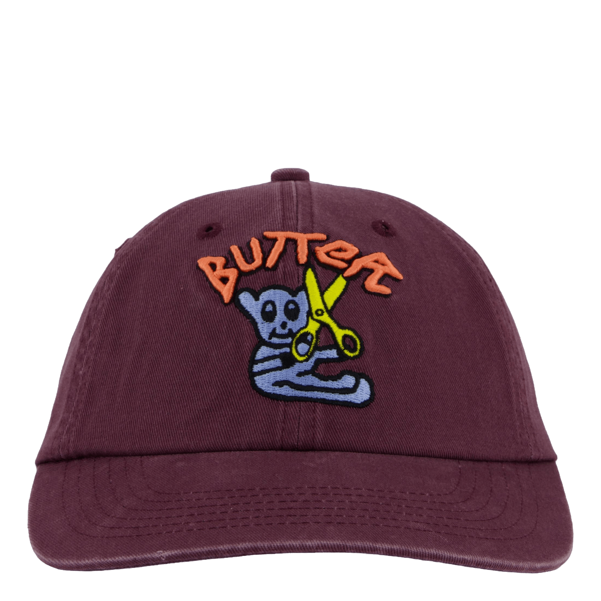 Bear 6 Panel Cap Wine