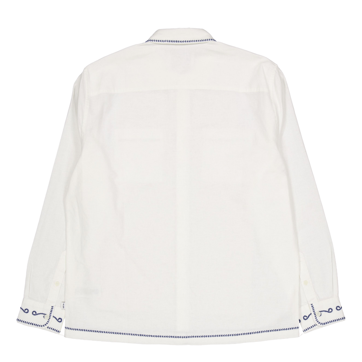 Haven Ls Shirt Ecru / Blue