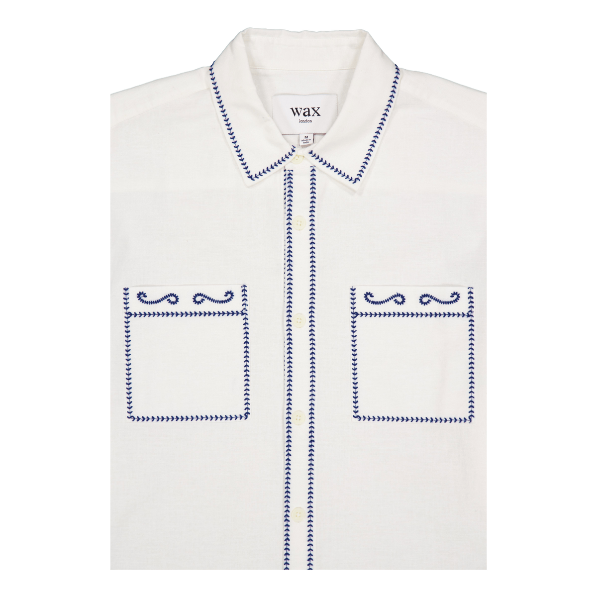 Haven Ls Shirt Ecru / Blue