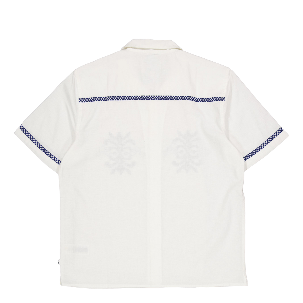 Didcot Ss Shirt Ecru / Blue