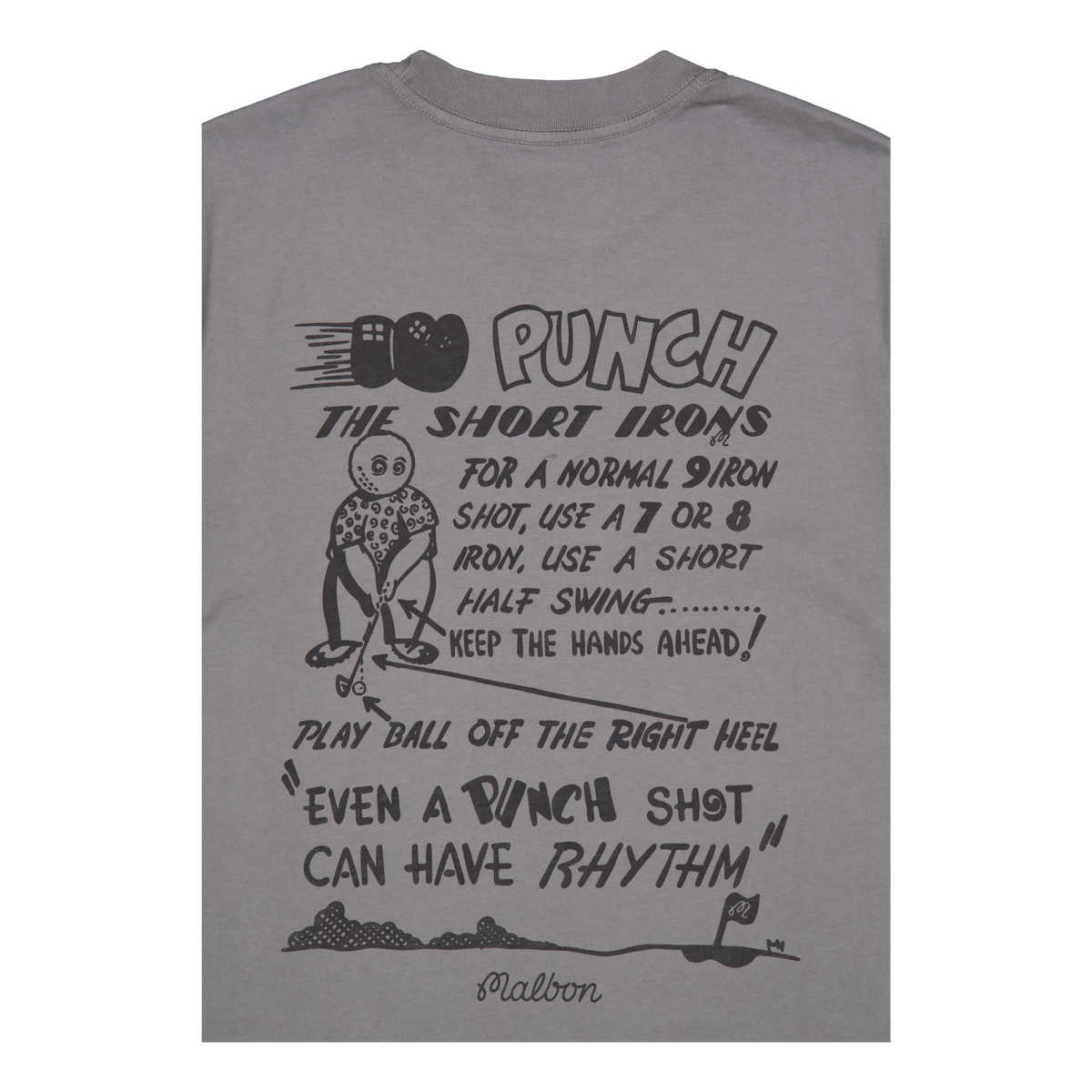 Punch Shot Ss T-shirt Charcoal Grey