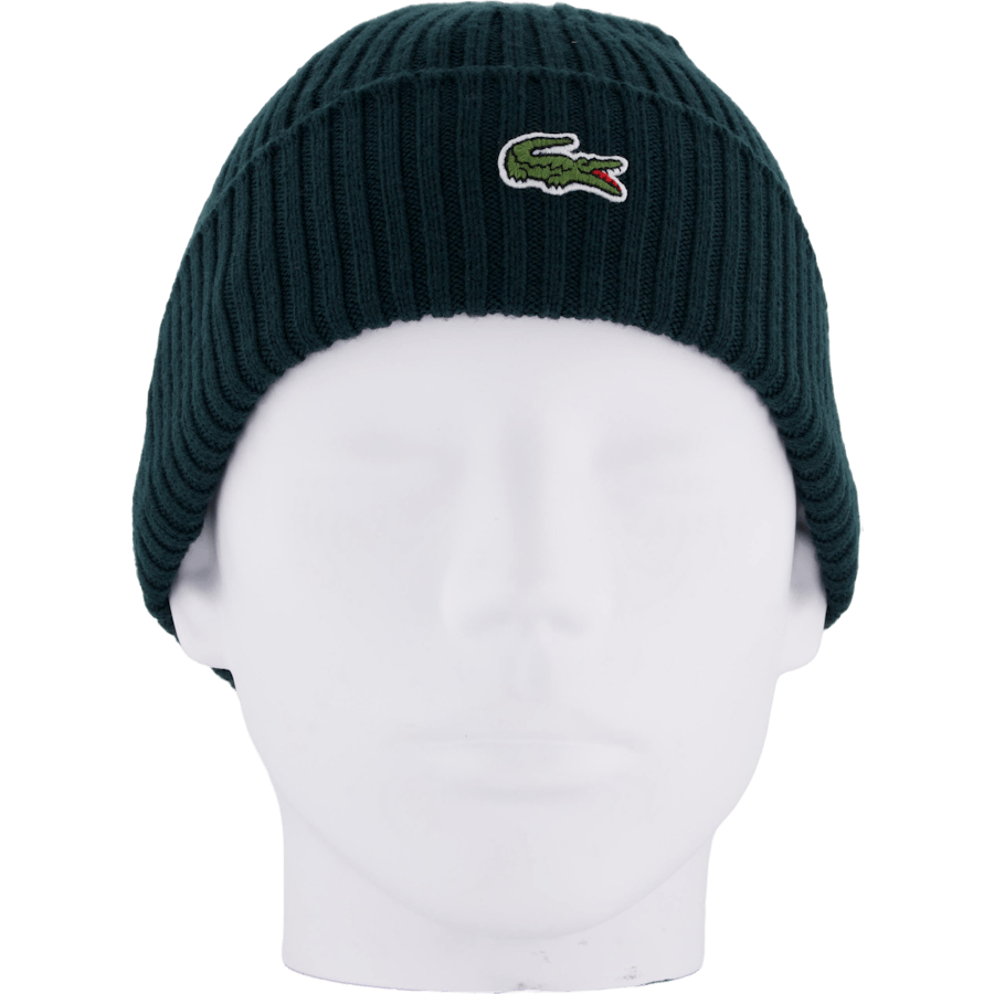 Rib Knit Brushed Wool Beanie Sinople Green Yzp