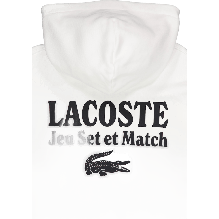 Multi Print Fleece Hoodie Flour