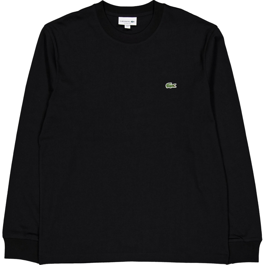 Long Sleeved Cotton T-shirt Black