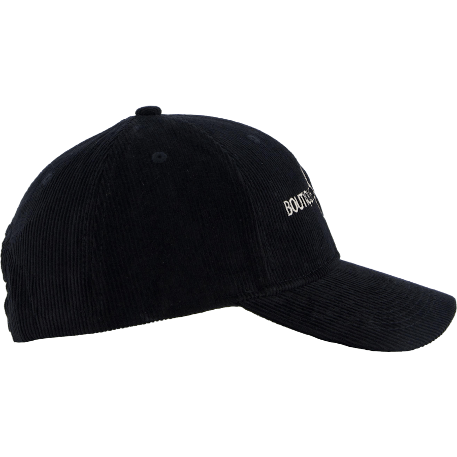 Mona S Corderoy Snapback Black