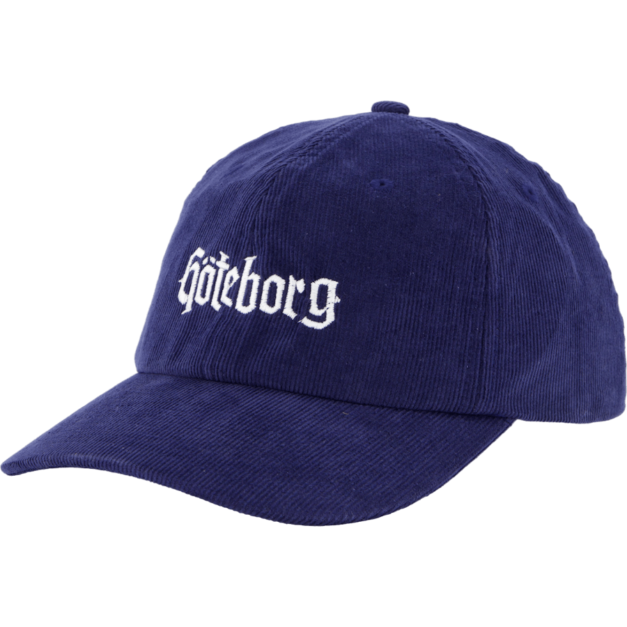 Göteborg Corderoy Dudecap Navy/white