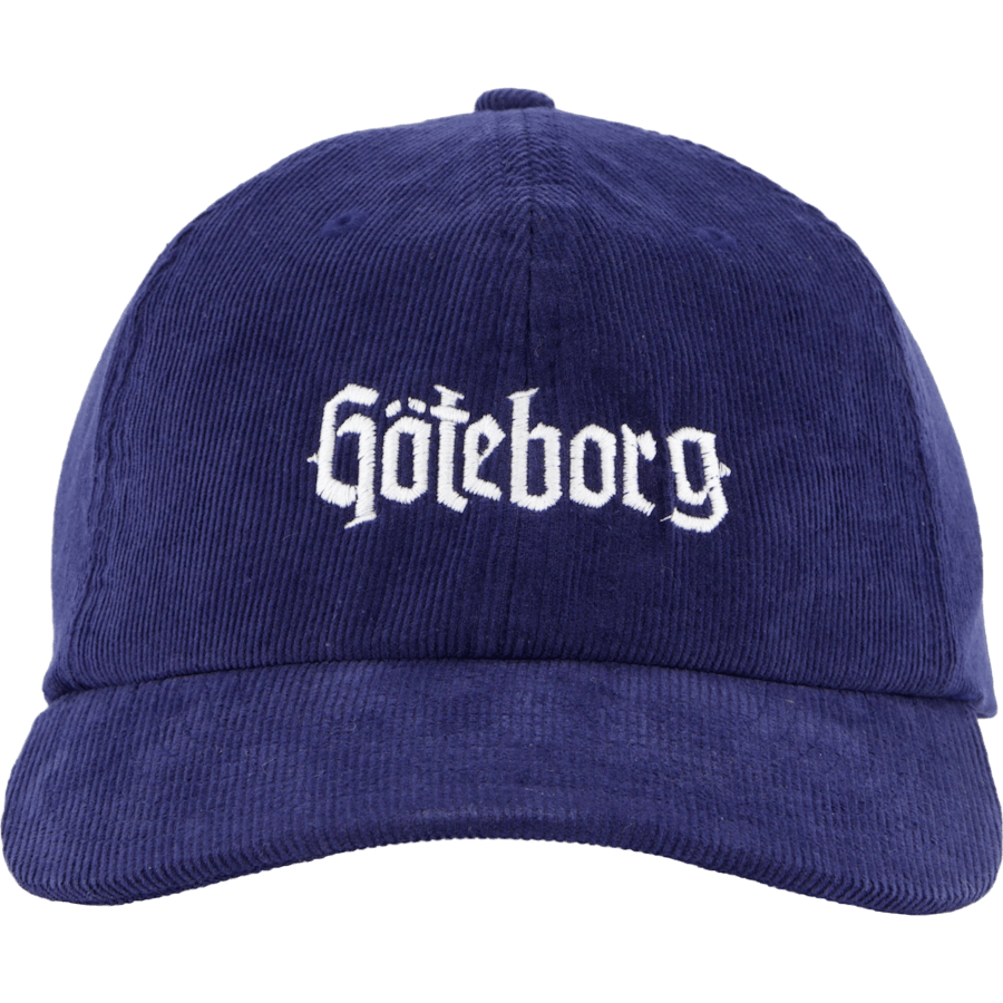 Göteborg Corderoy Dudecap Navy/white
