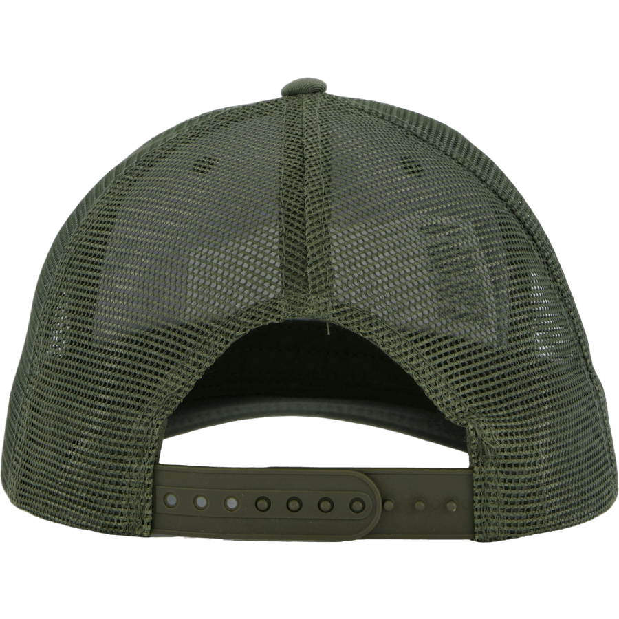 Sthlm Classic 6 Panel Trucker  Olive/white