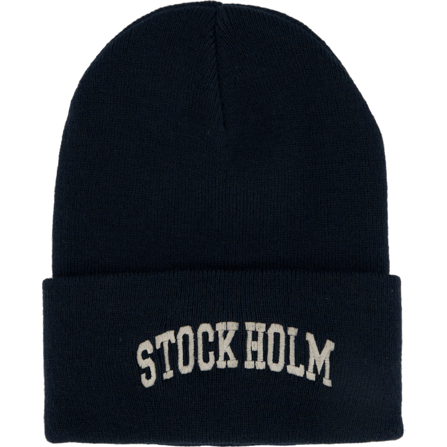 Stock Holm Workwear Beanie Navy/cream