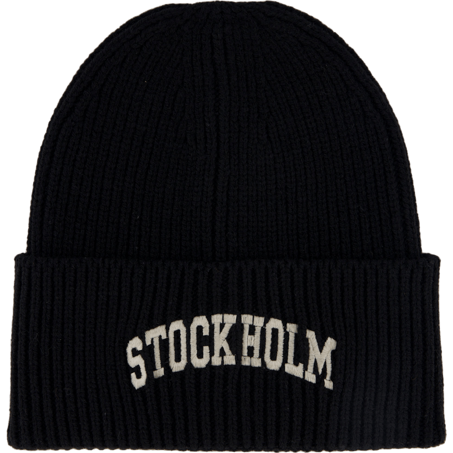 Stock Holm Fäshion Beanie Black/cream