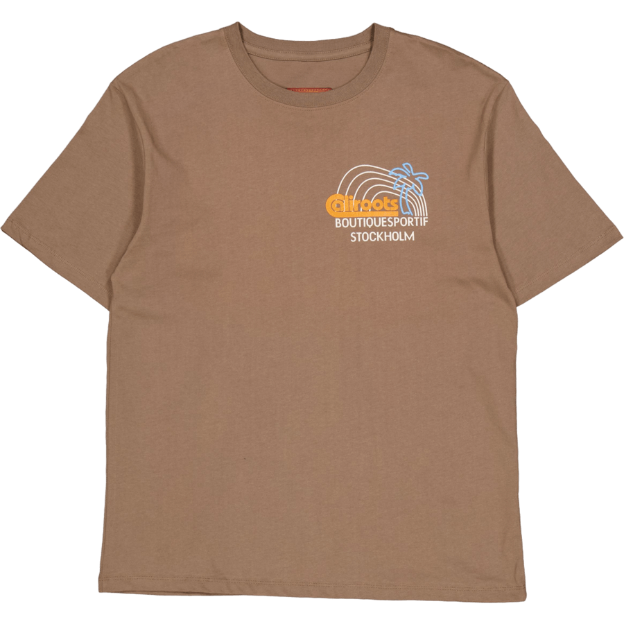 X Caliroots Palm Combo T-shirt Brown