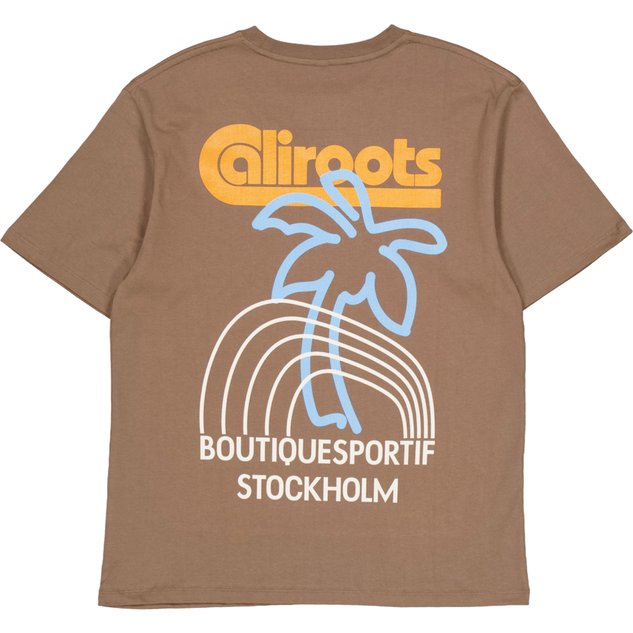 X Caliroots Palm Combo T-shirt Brown