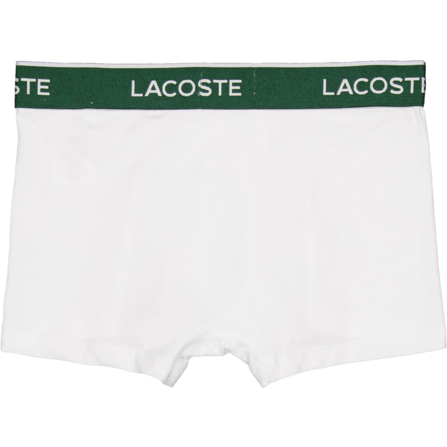 3-pack Stretch Cotton Trunks Black/white-silver Chine