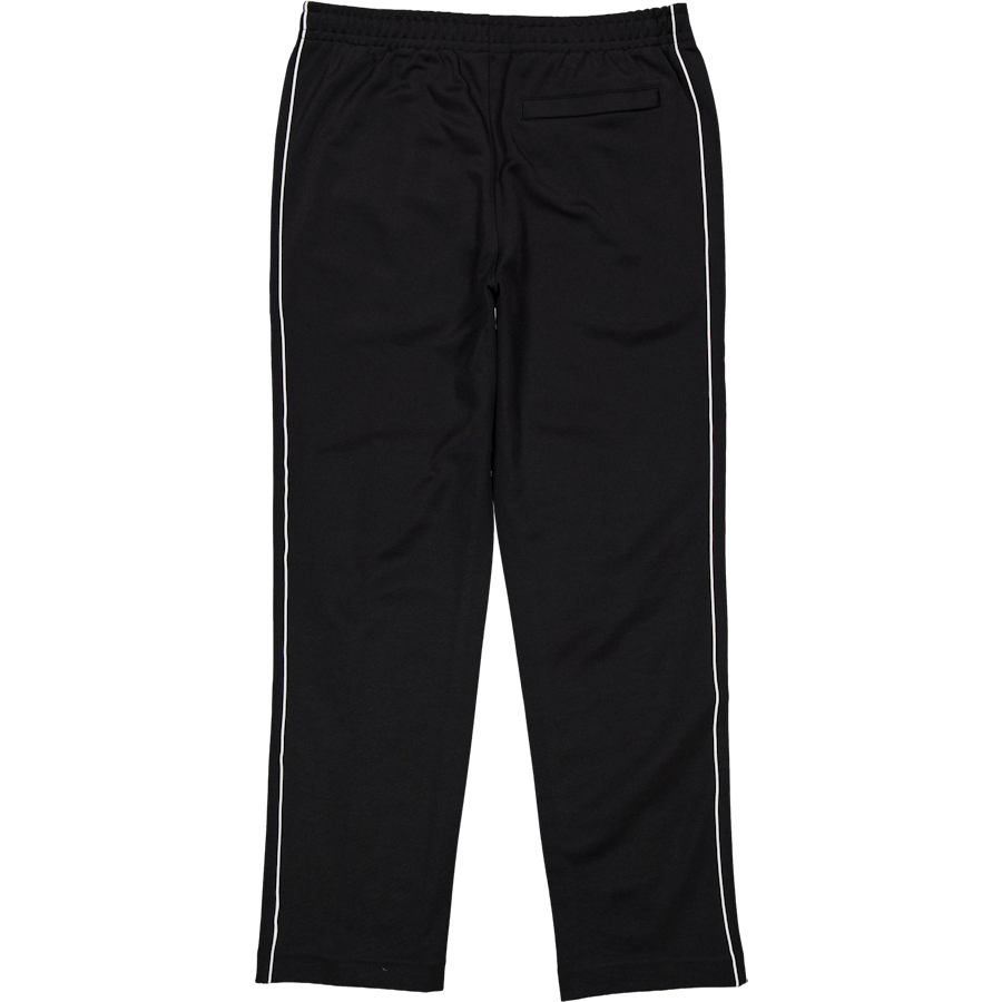 Trim Accent Piqué Sweatpants Black