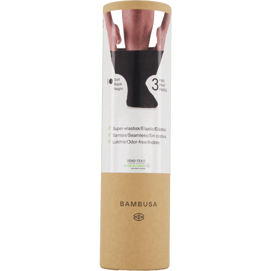 Loosefit socks 3-Pack Bamboo (37-46) Black