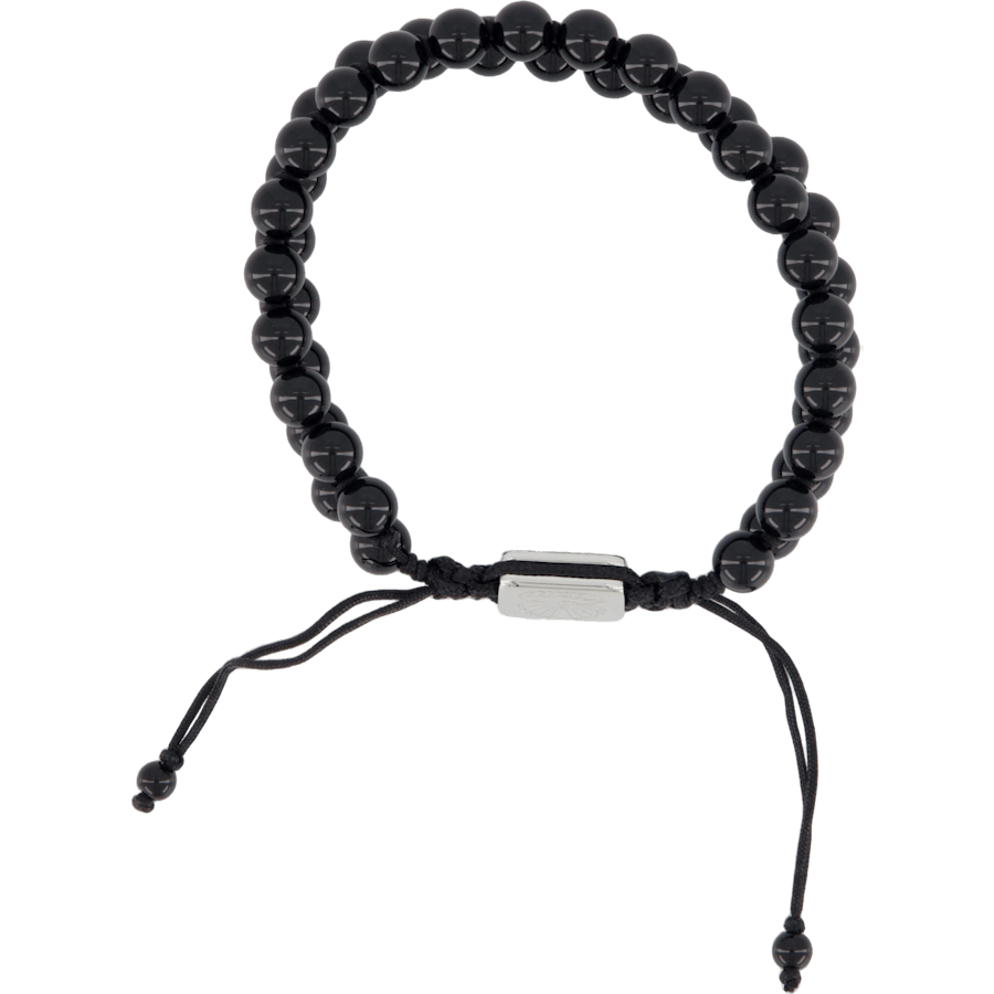 Doub Bead Bracelet Black