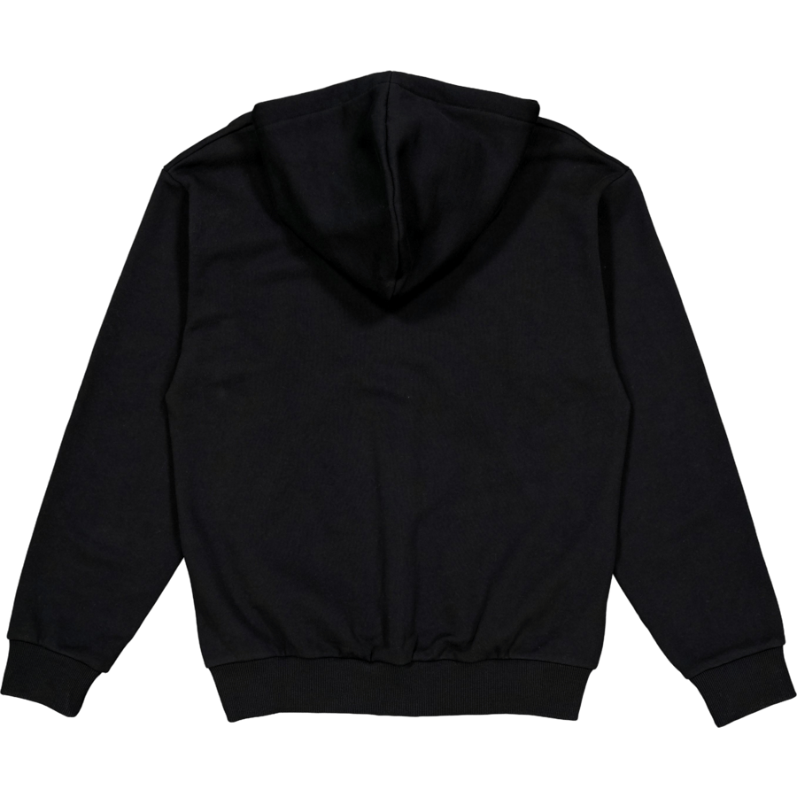 Zip-up Fleece Hoodie Black