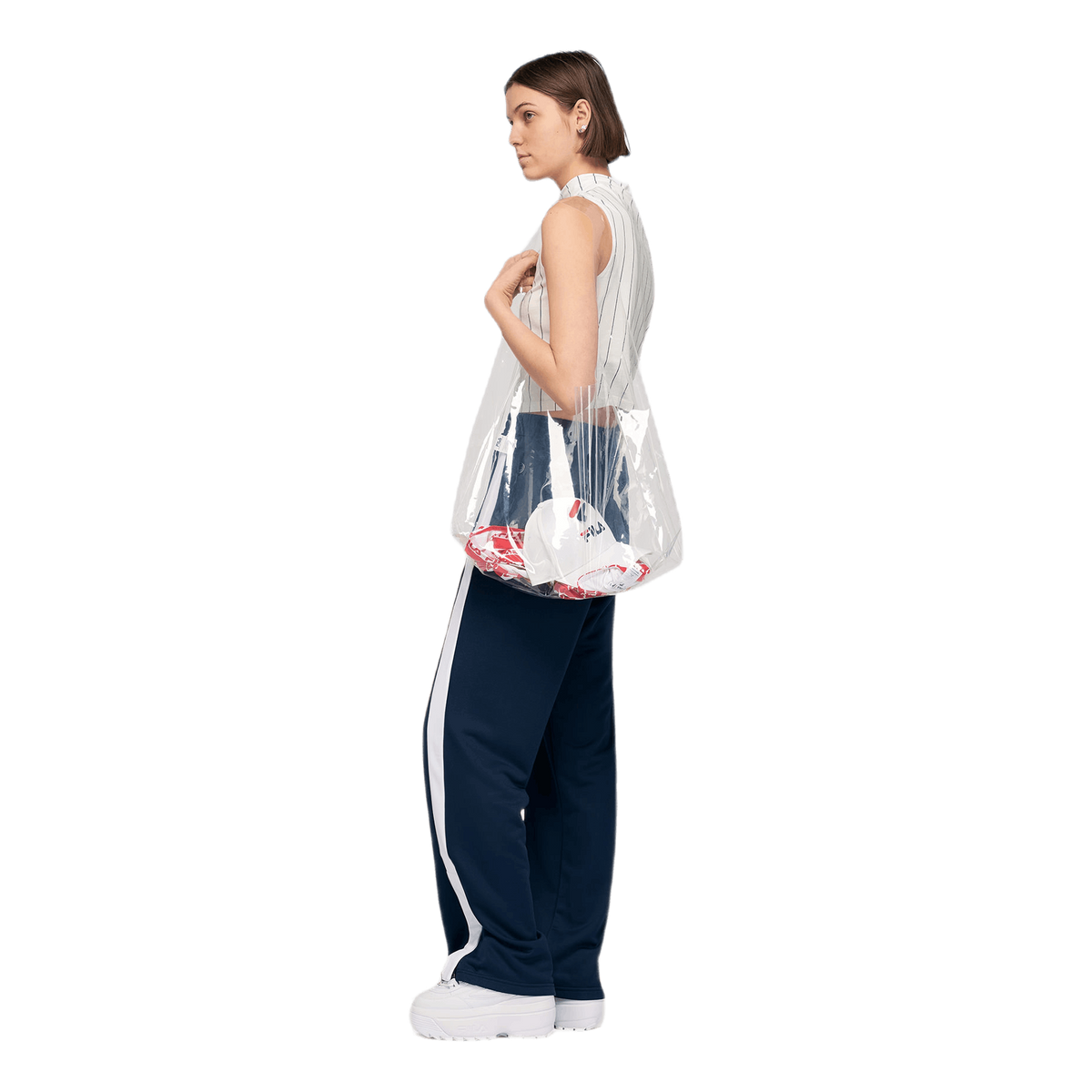 Transparent Aop Cross Body Bag Null