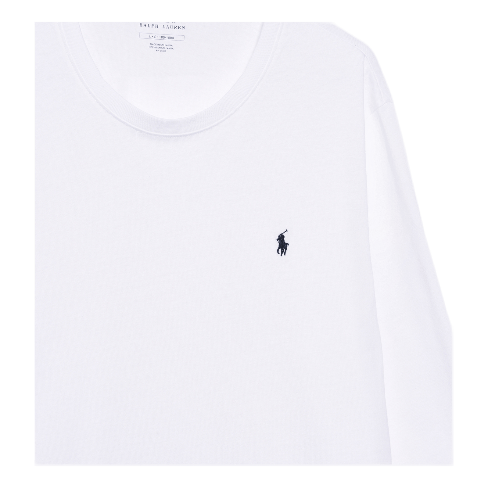 Long Sleeve Sleep Top White