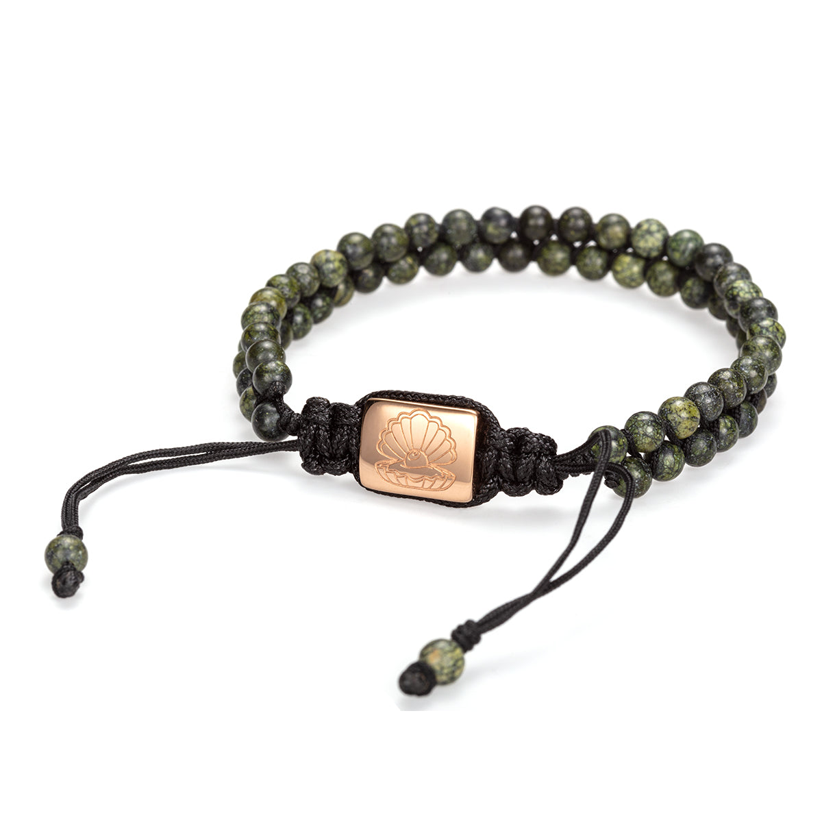 Doub Bead Bracelet Green