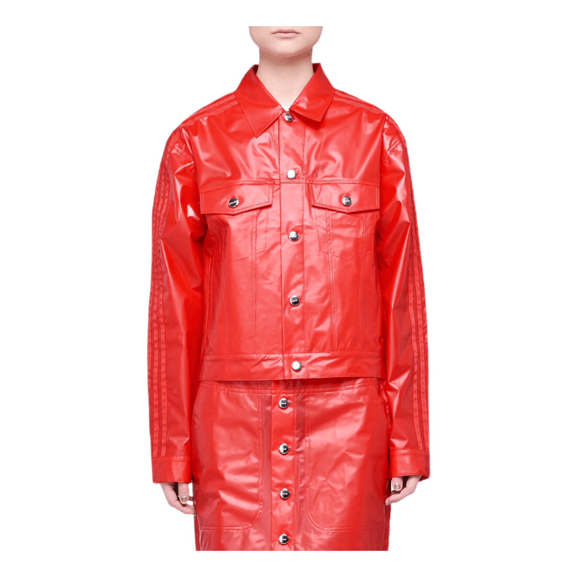 X Fiorucci Kiss Jacket Red