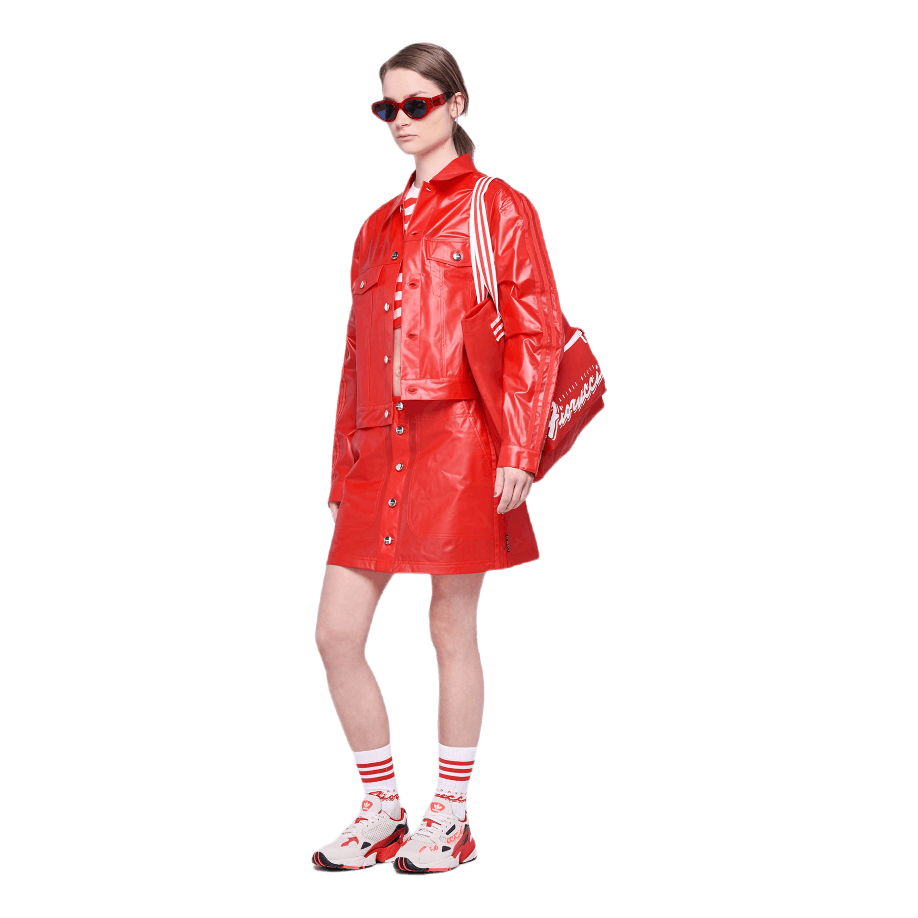 X Fiorucci Kiss Jacket Red