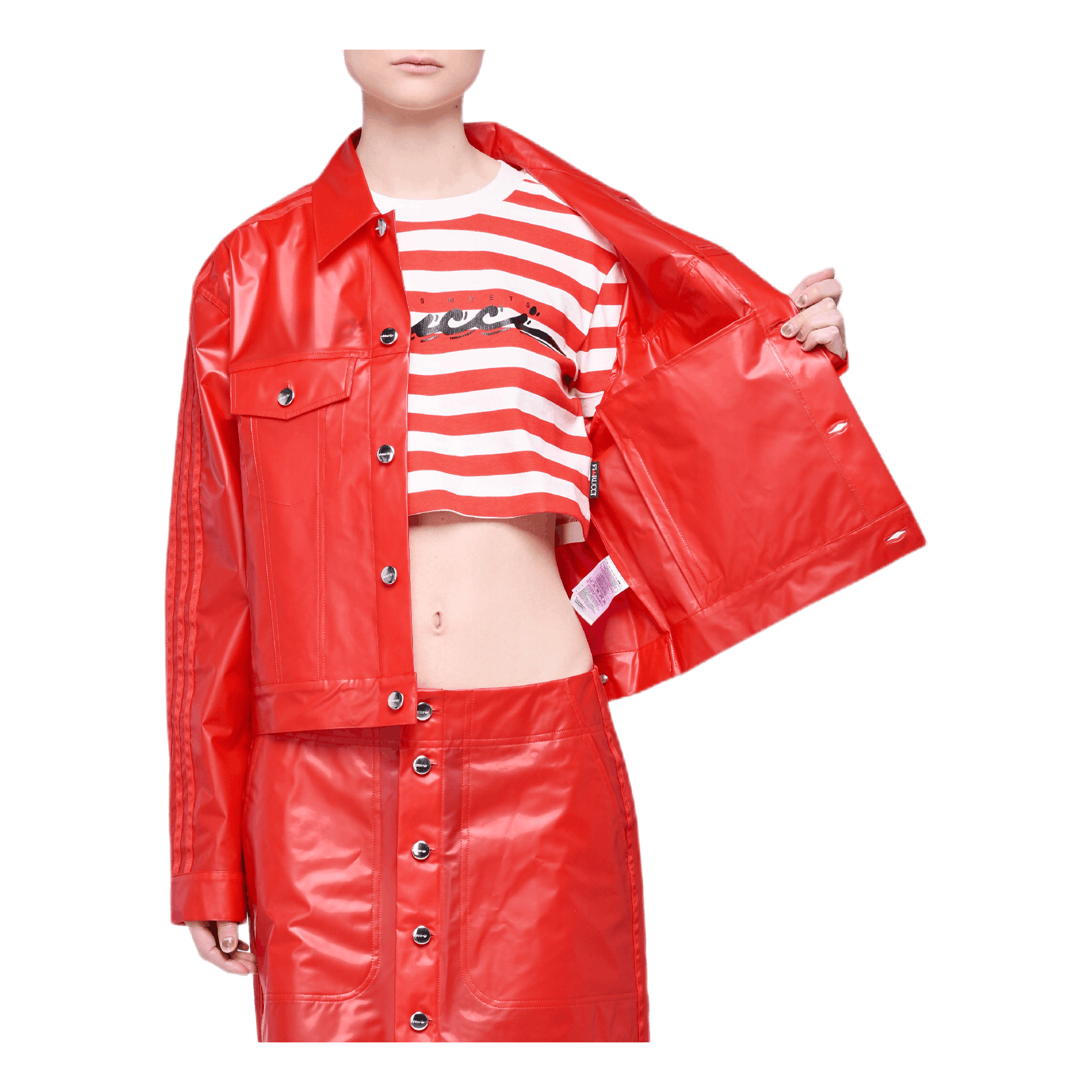 X Fiorucci Kiss Jacket Red