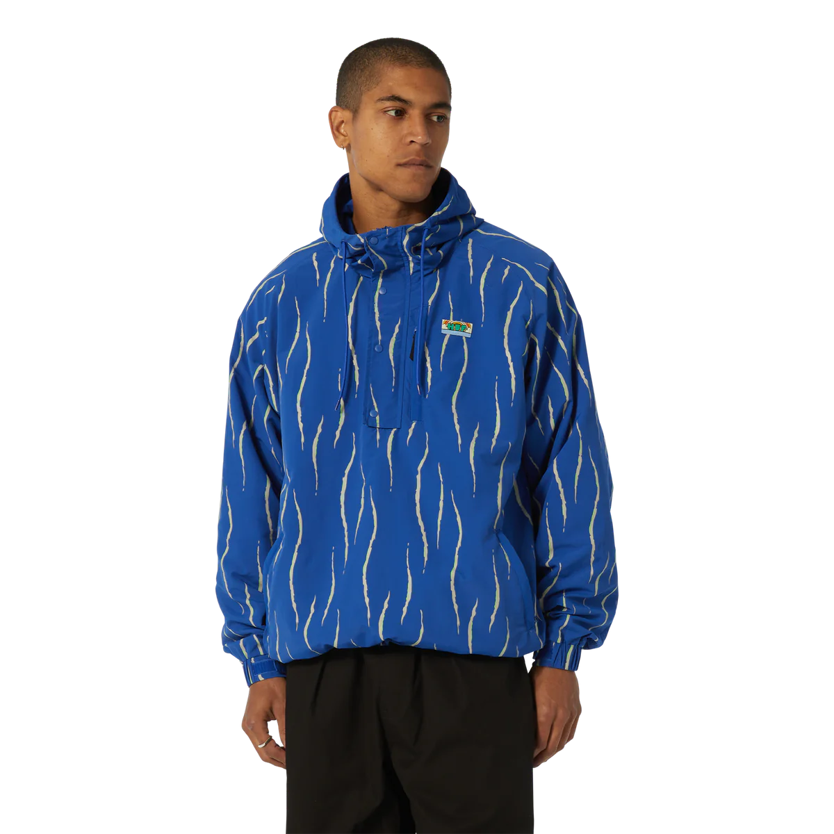 New Day Striped Anorak Blue