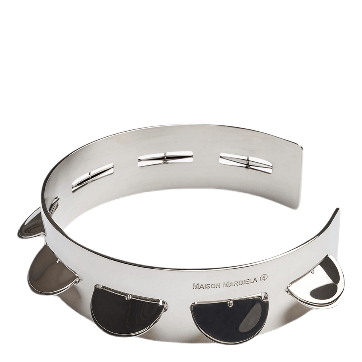 Tambourine Necklace Silver