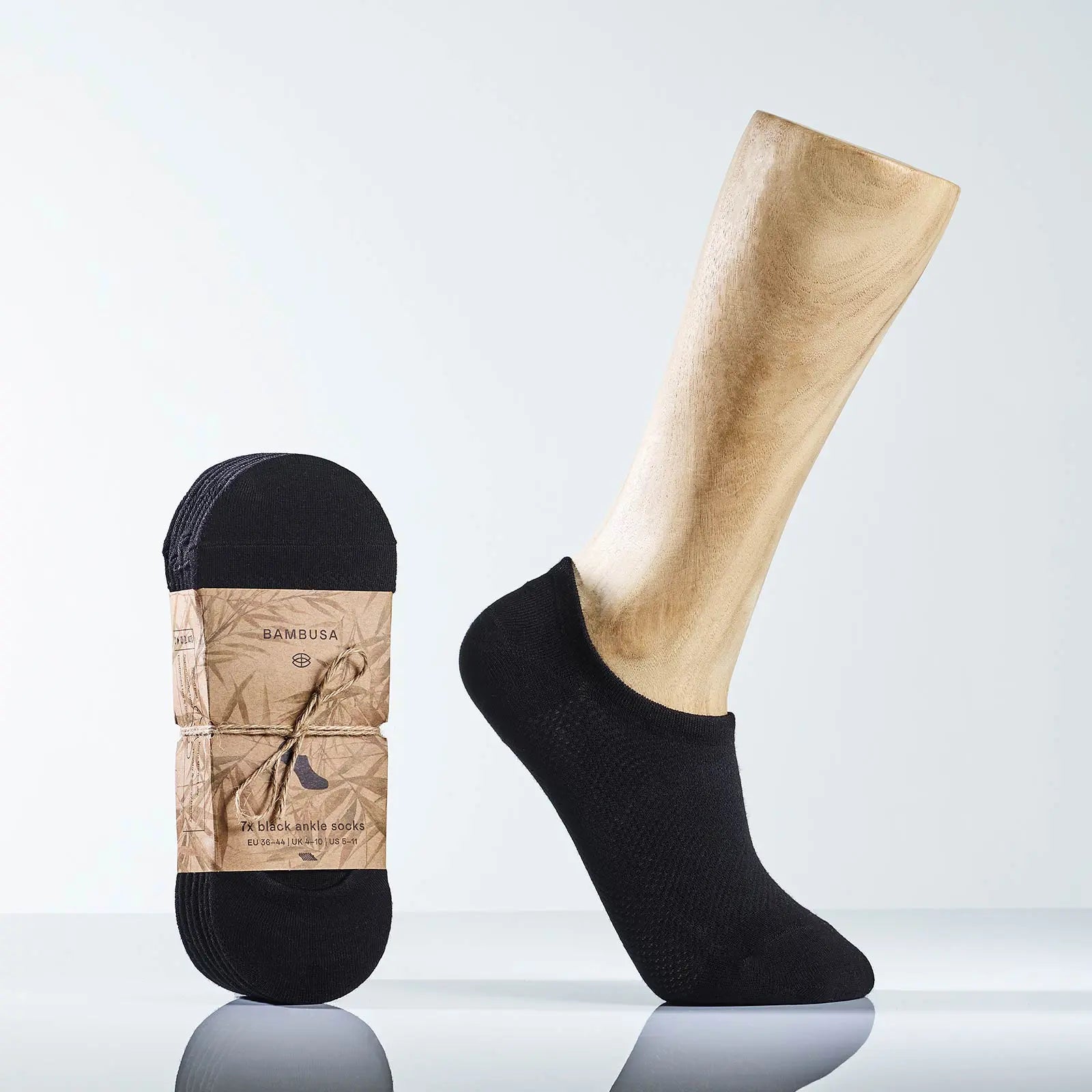 Ankel Socks 7-Pack Bamboo (36-44) Black