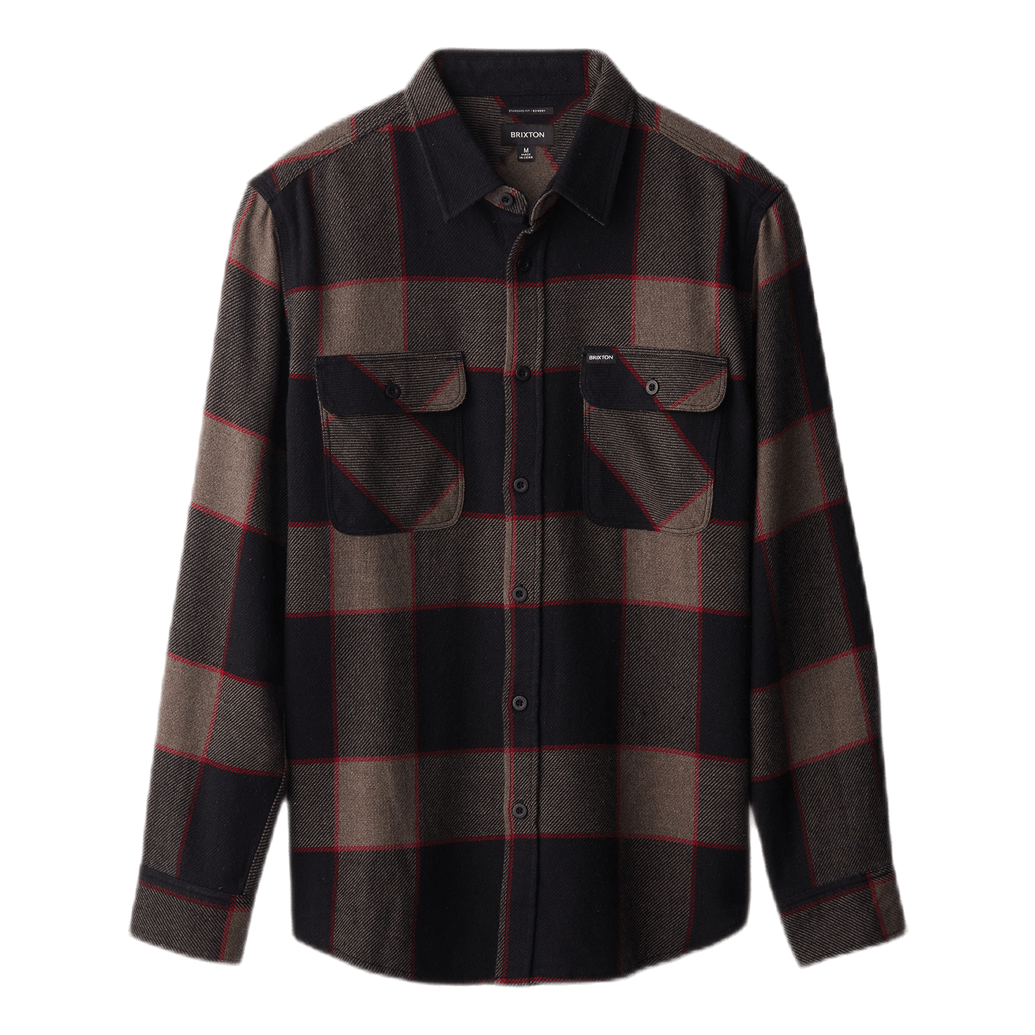 Bowery L/s Flannel Heather Grey/charcoal