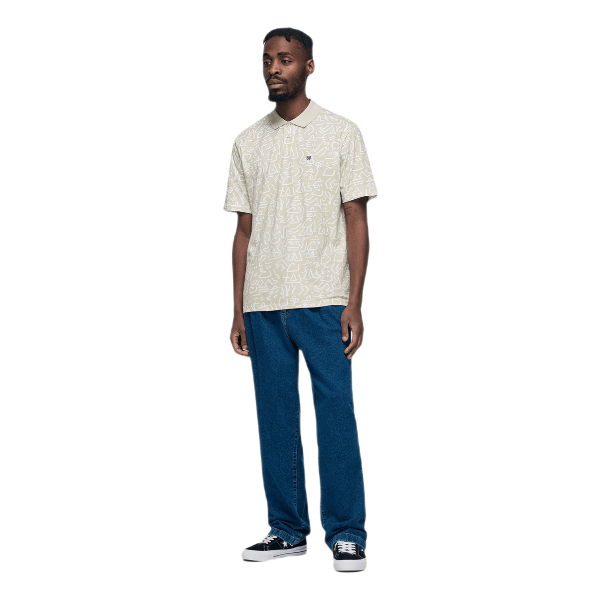 Rue Short Sleeve Polo Gray