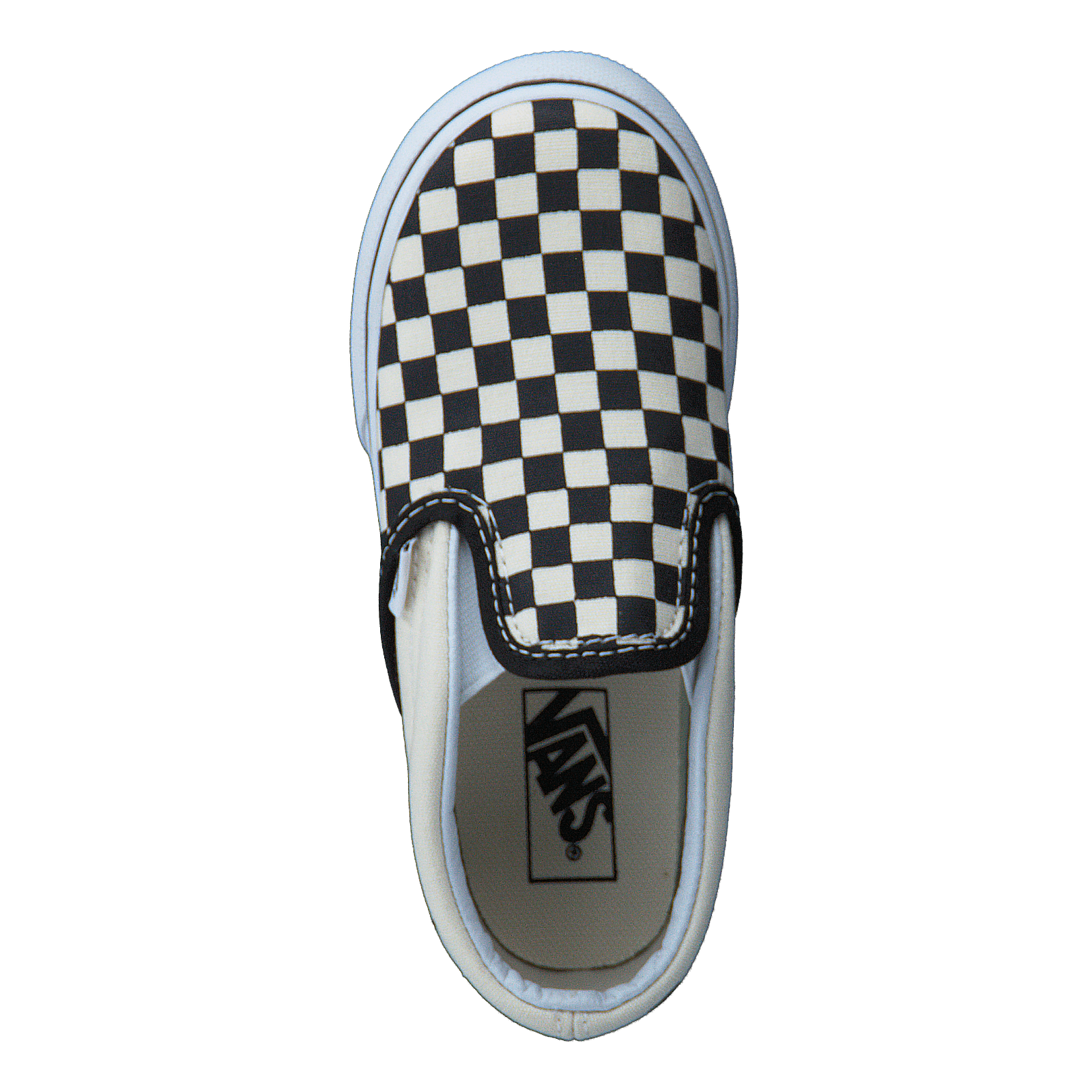 T Classic Slip-On Black And White Checker/White
