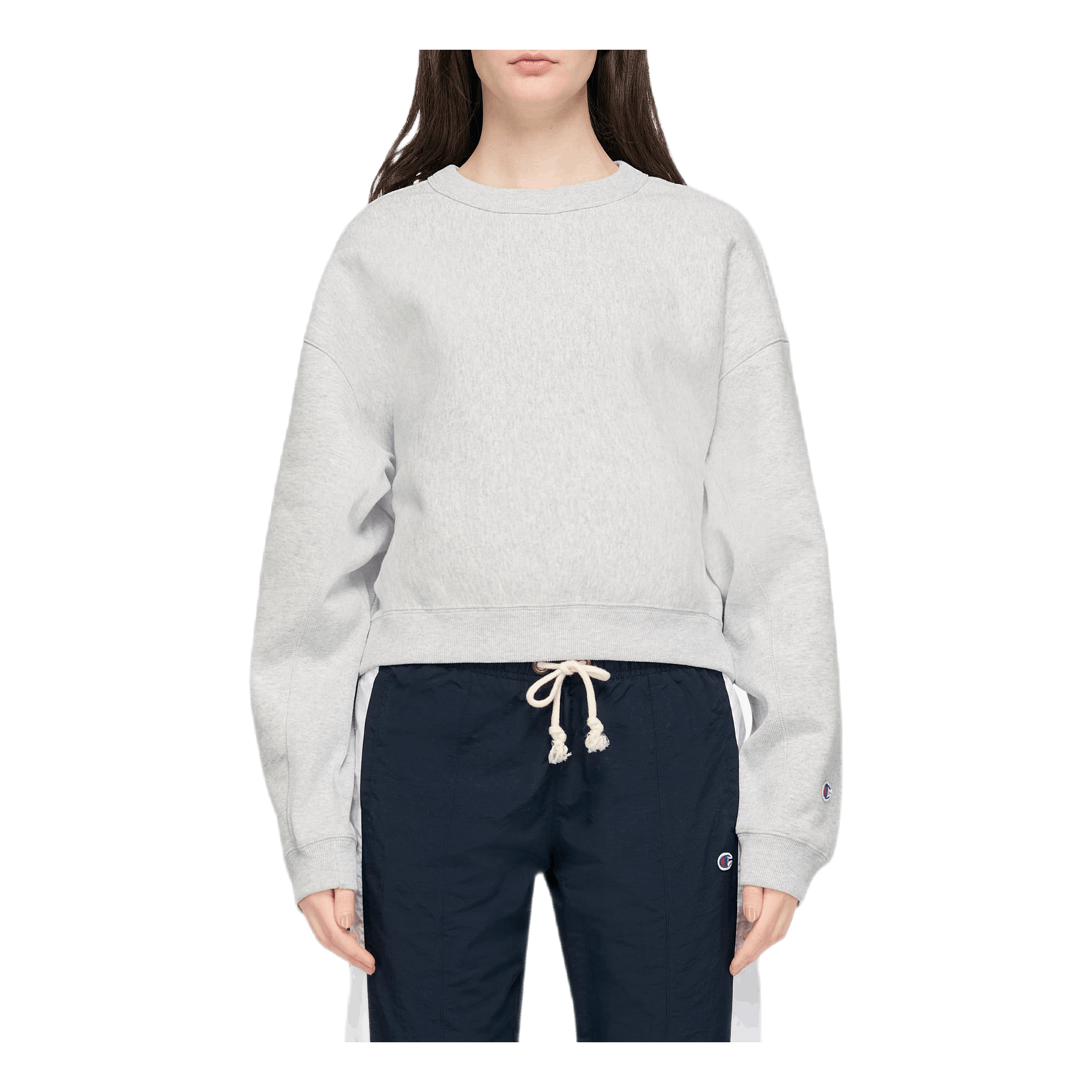 Sleeve Logo Crewneck Sweatshir Gray