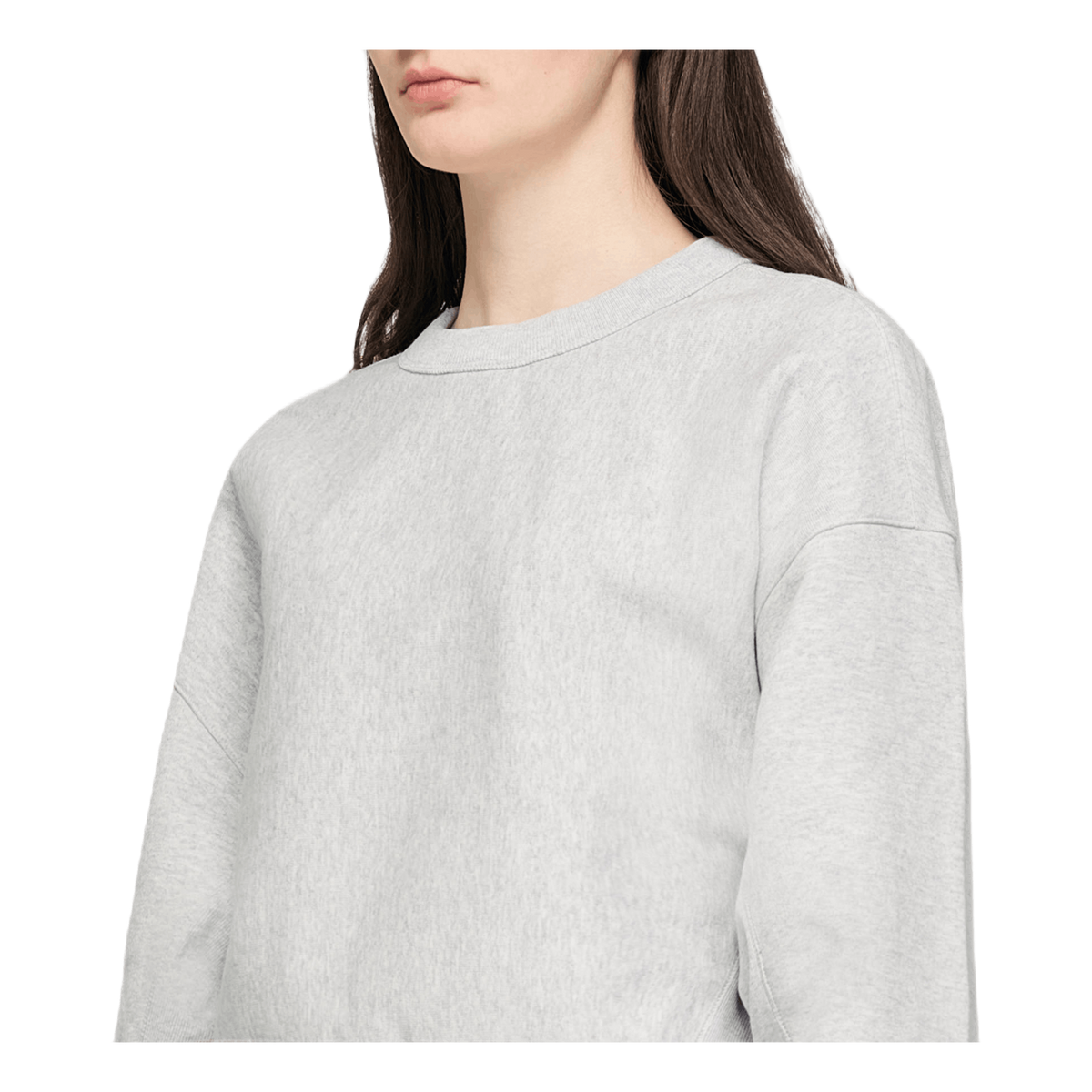 Sleeve Logo Crewneck Sweatshir Gray