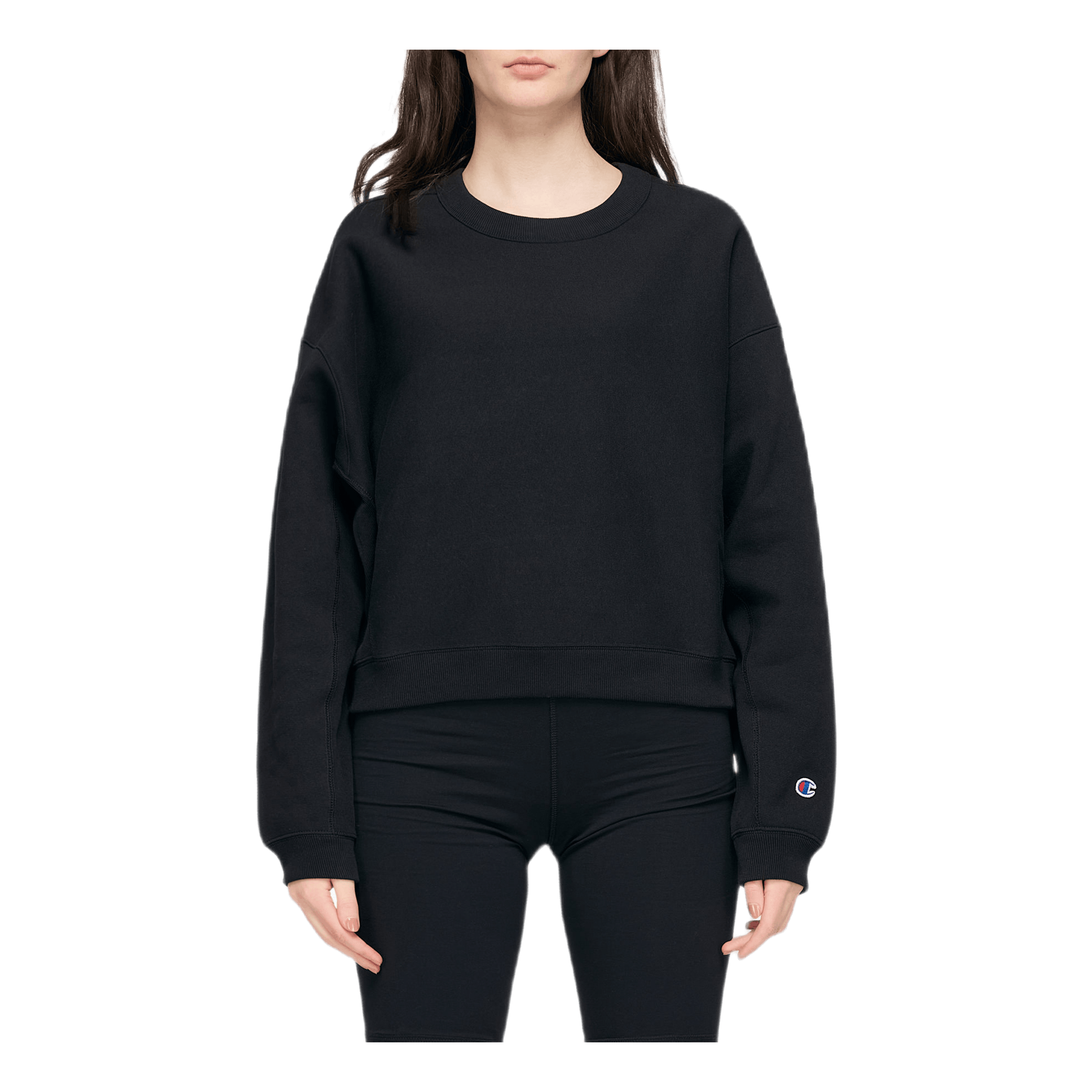 Sleeve Logo Crewneck Sweatshir Black