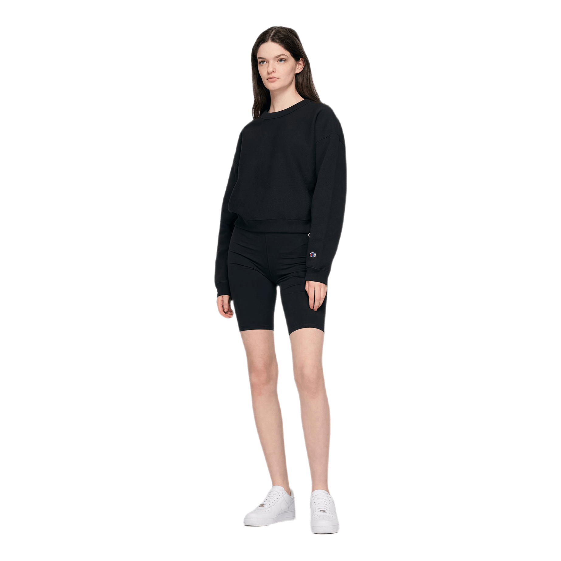 Sleeve Logo Crewneck Sweatshir Black