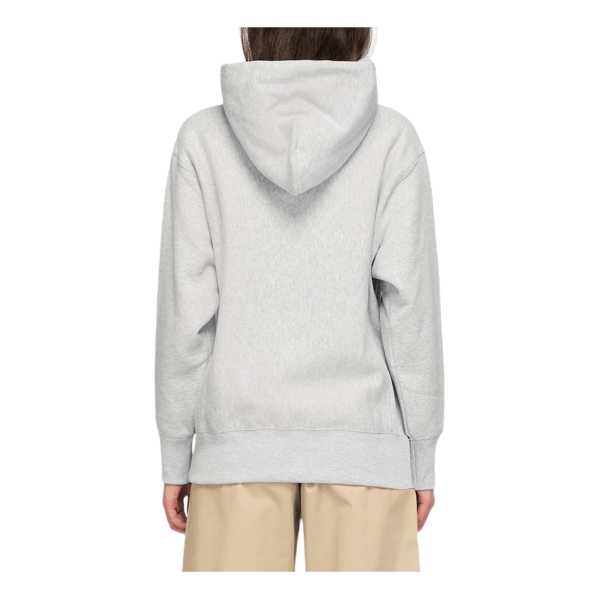 Small Script Hooded Sweatshirt Gray