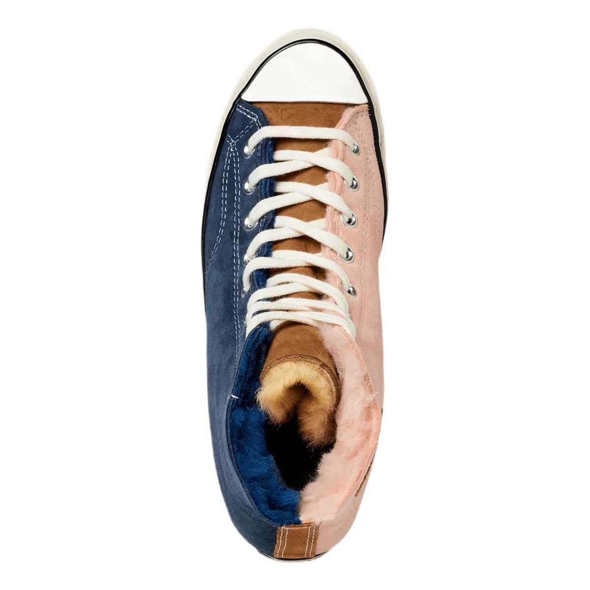 Blue converse with pink laces deals