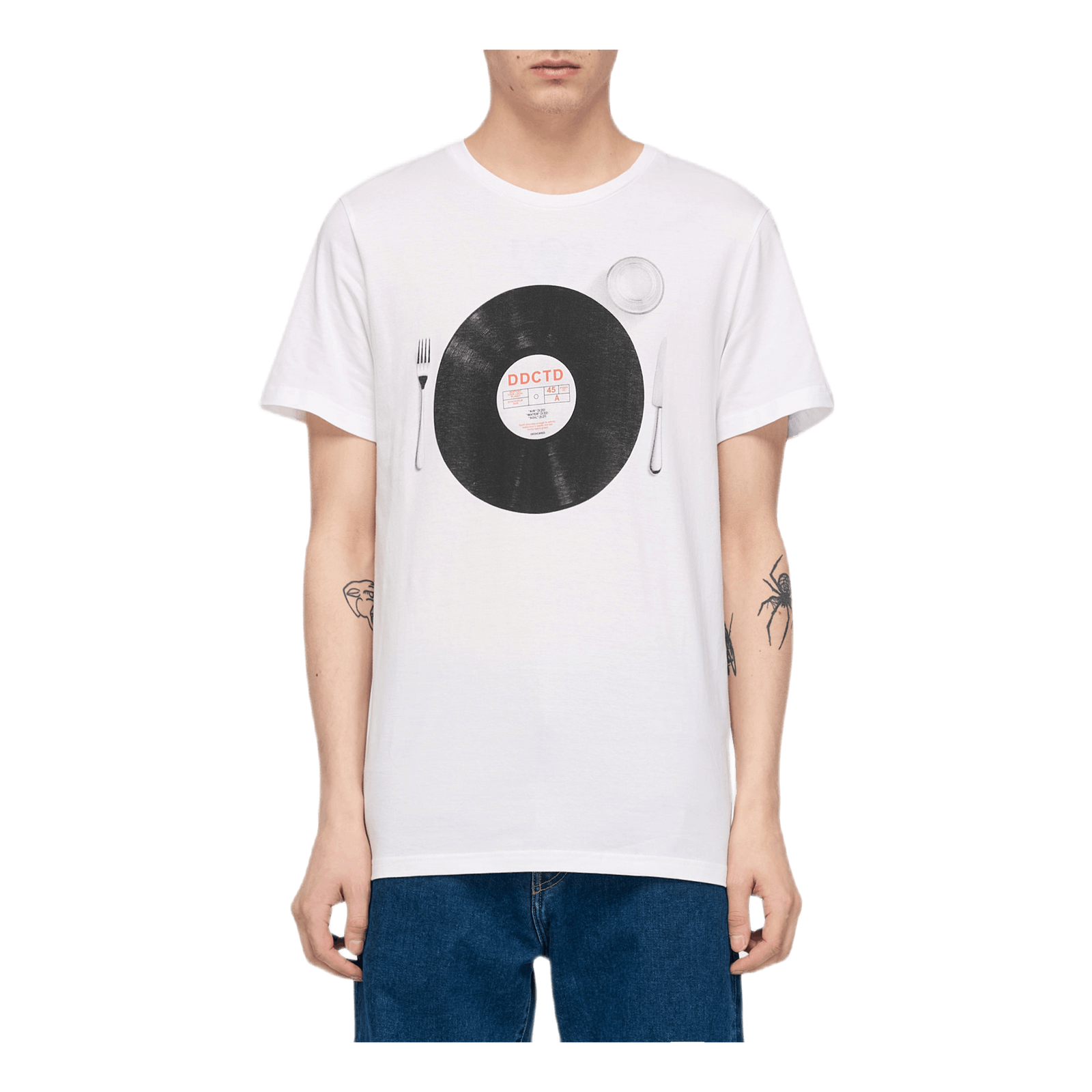 Record Meal Tee White