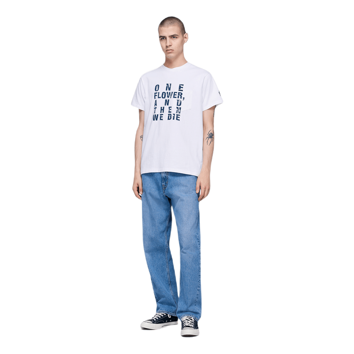 Cross Crew Neck T-shirt White