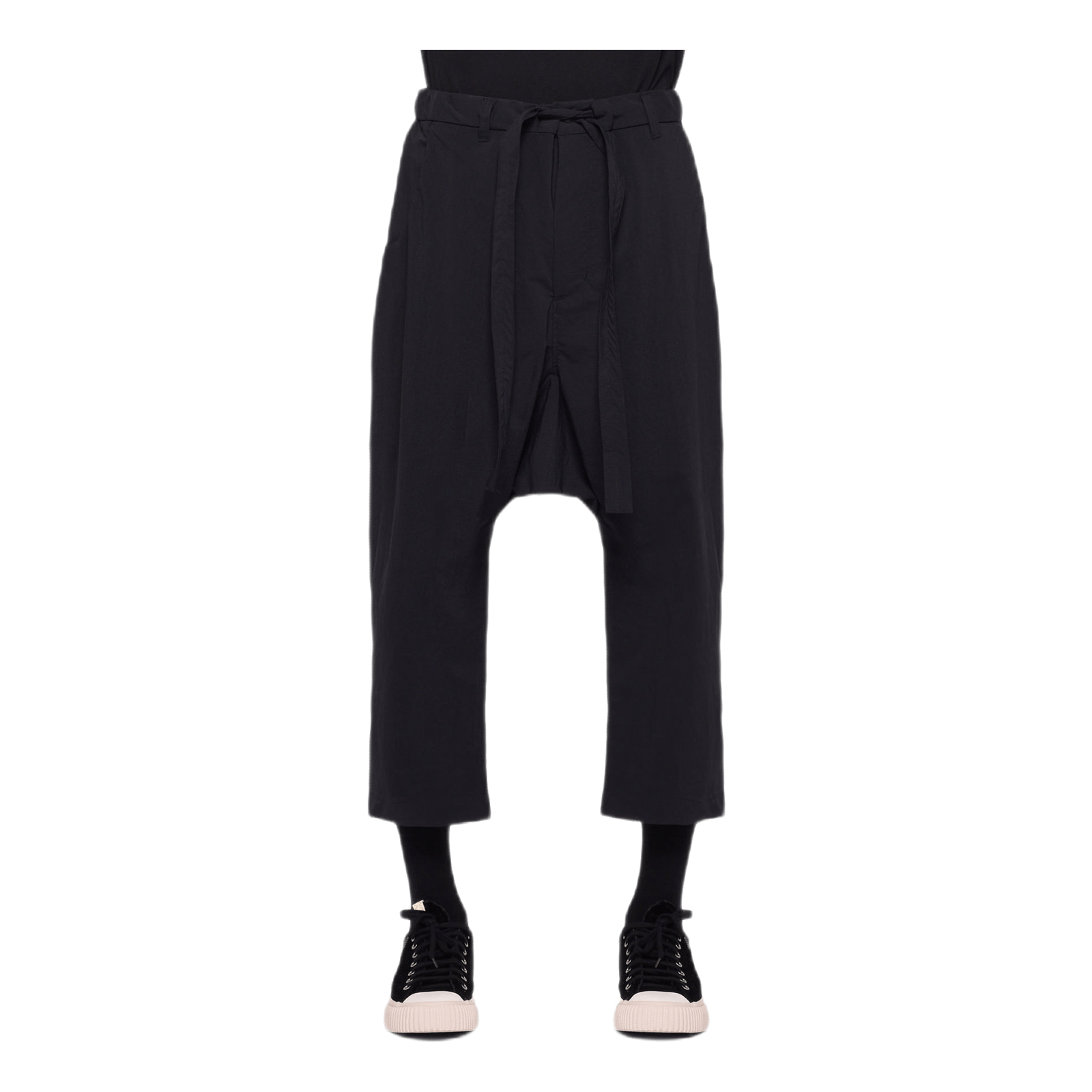 Nylon Sarrouel Pants Black