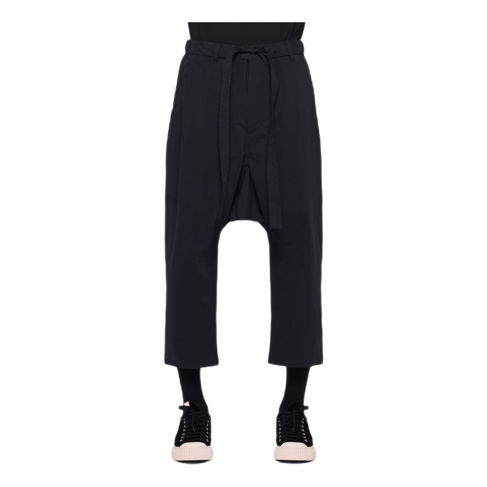 Nylon Sarrouel Pants Black