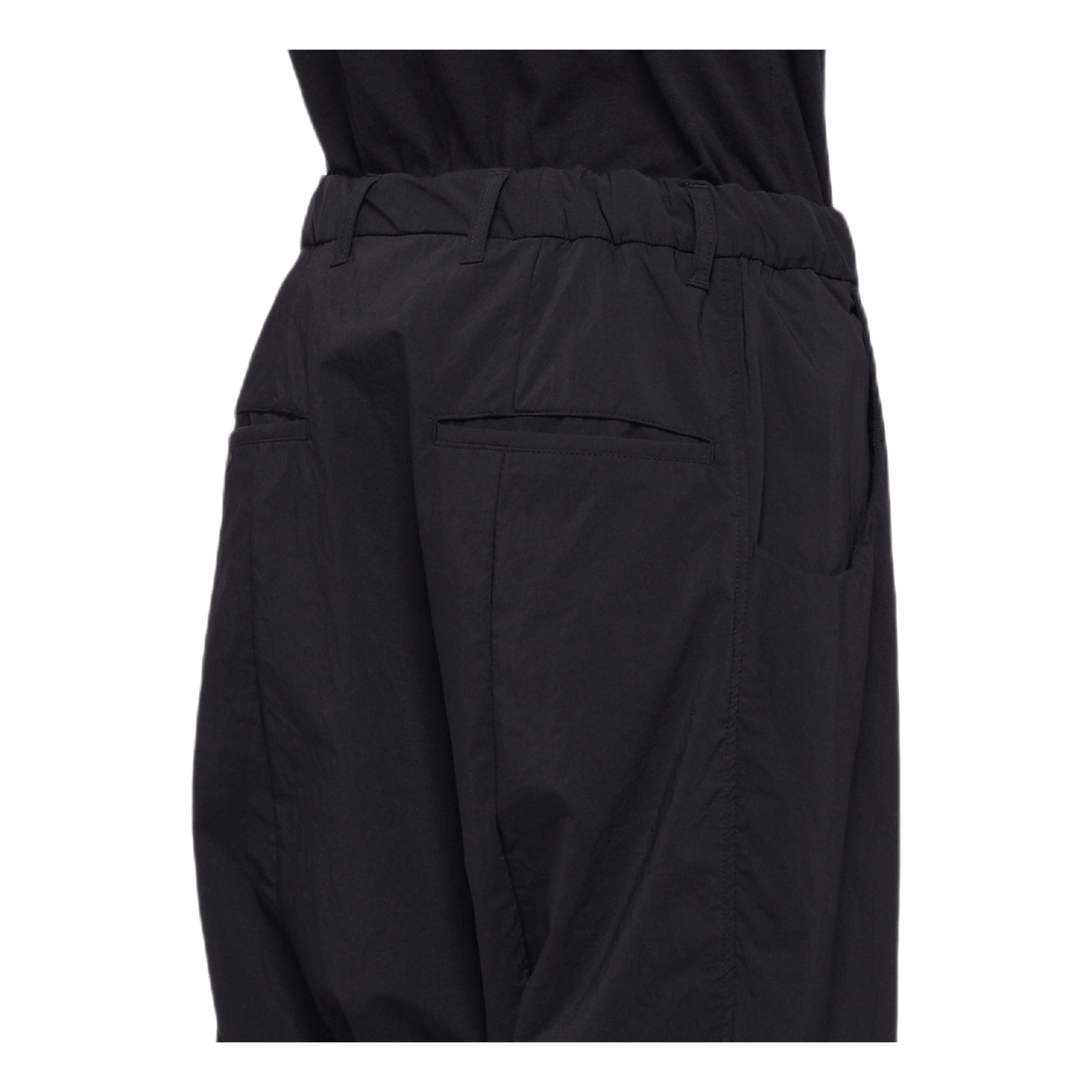 Nylon Sarrouel Pants Black