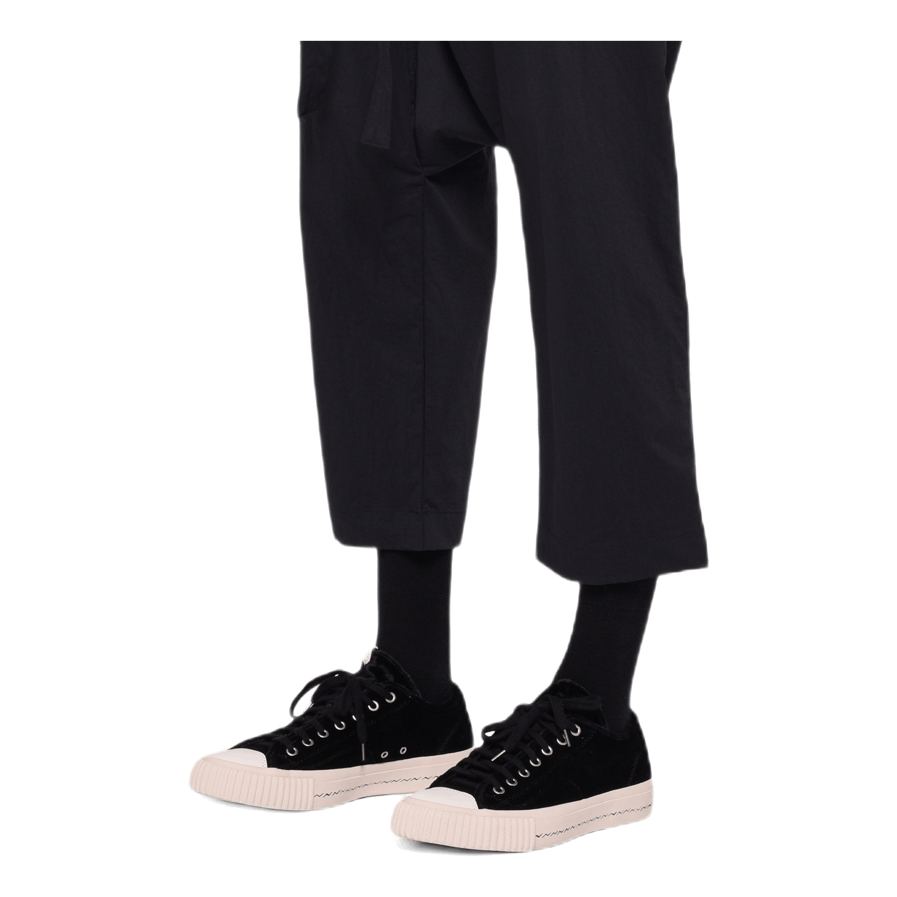 Nylon Sarrouel Pants Black