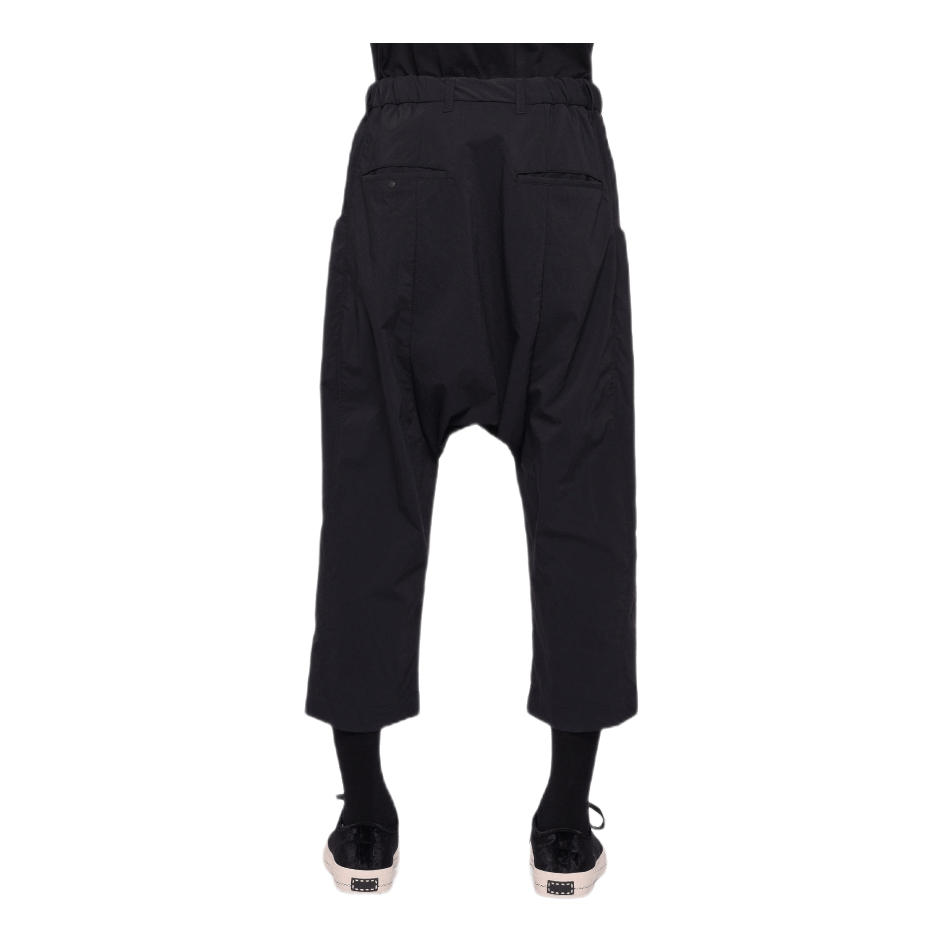 Nylon Sarrouel Pants Black