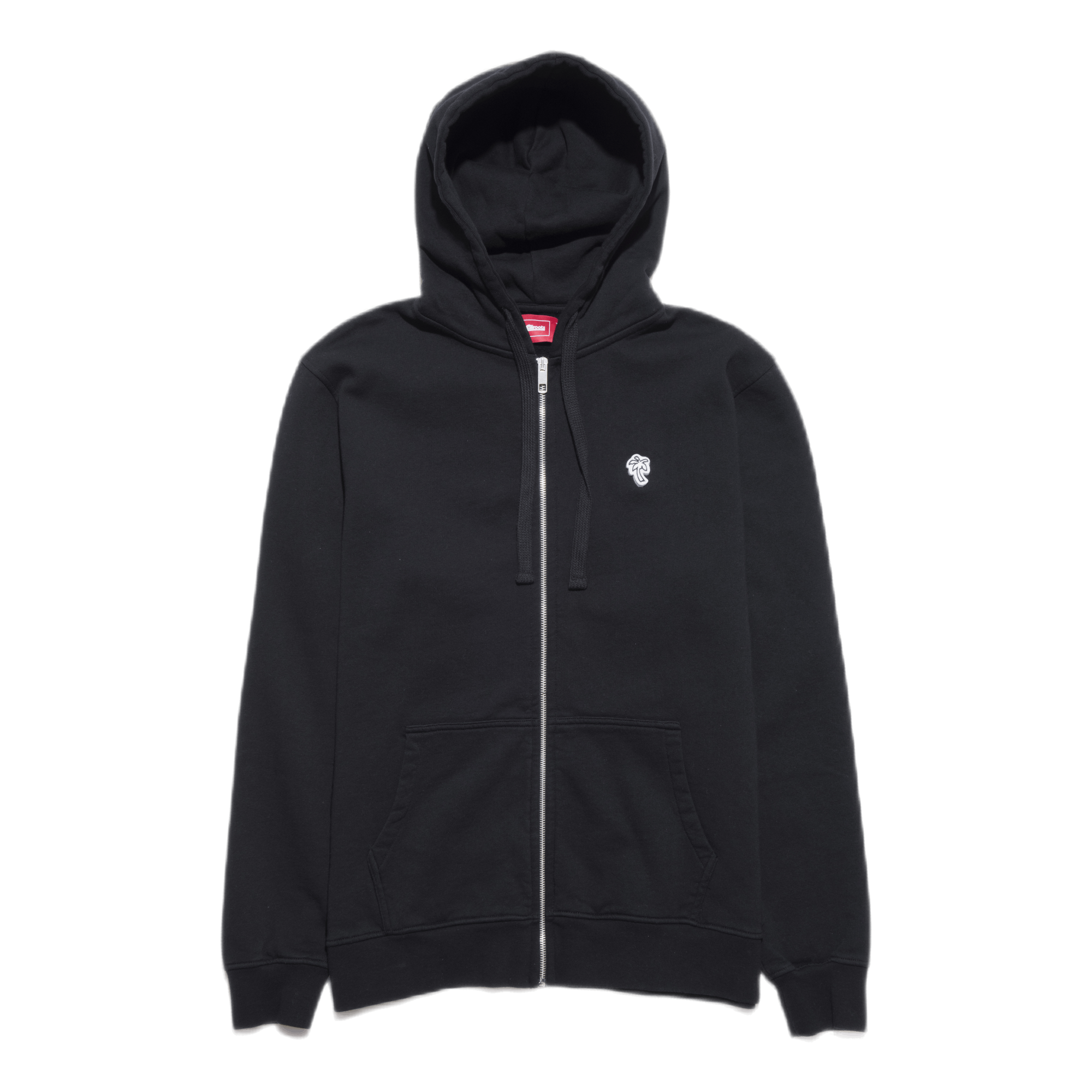 Palm Patch Zip Hoodie Black