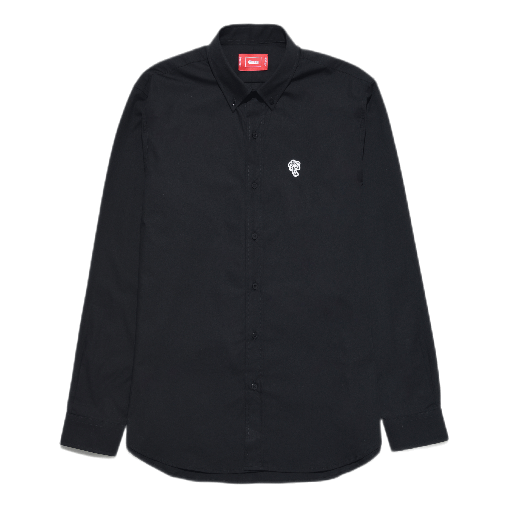 Poplin Palm Shirt Black